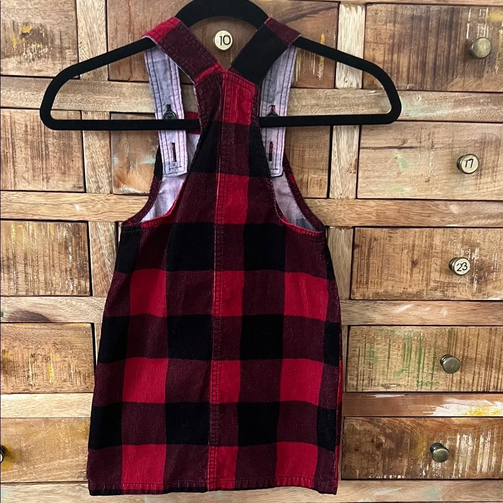 The Children's Place Red and Black Plaid Dress - Picture 3 of 6